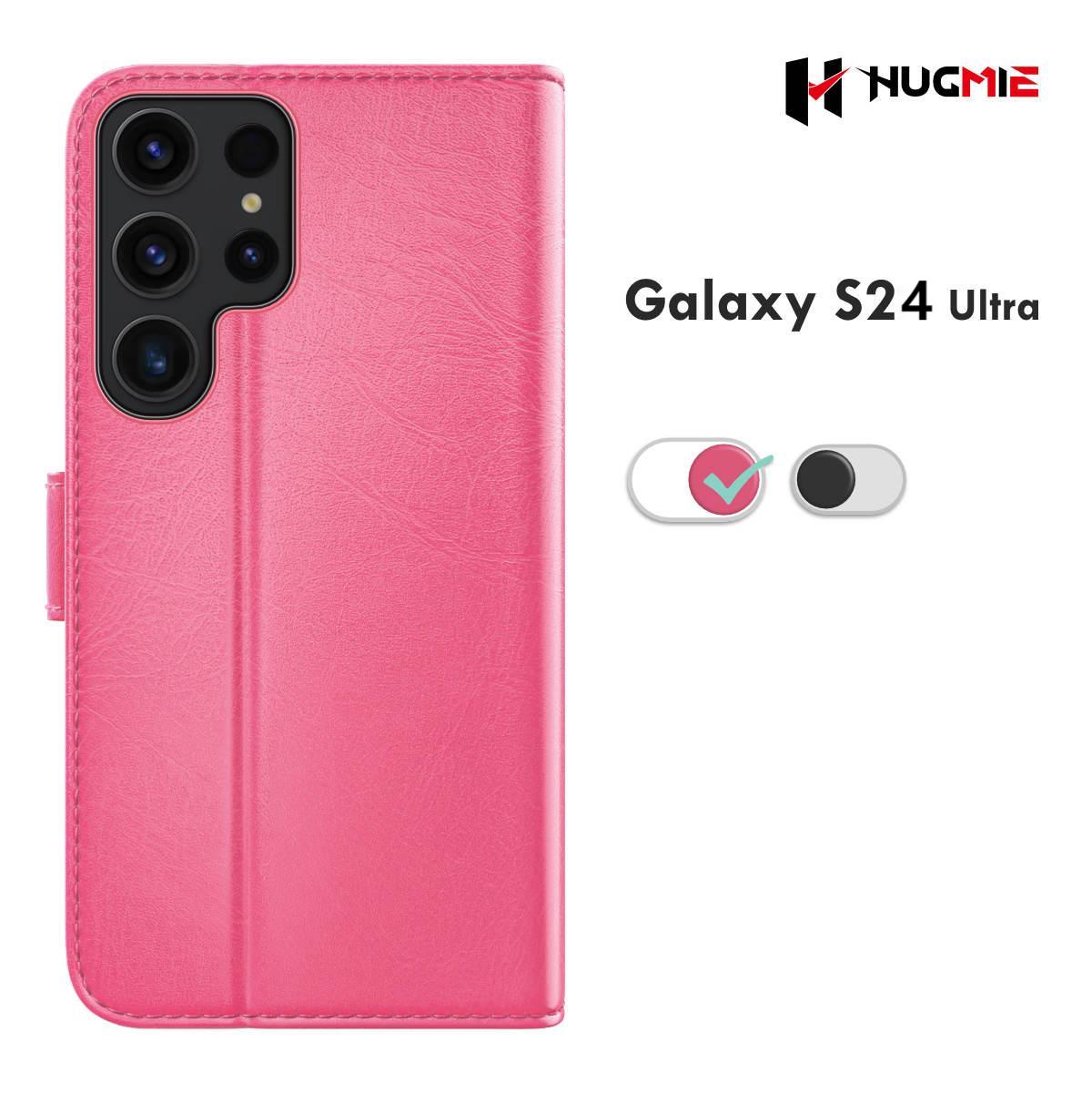 Samsung Galaxy S24 Ultra Leather Case Classic Series Folio - Hugmie